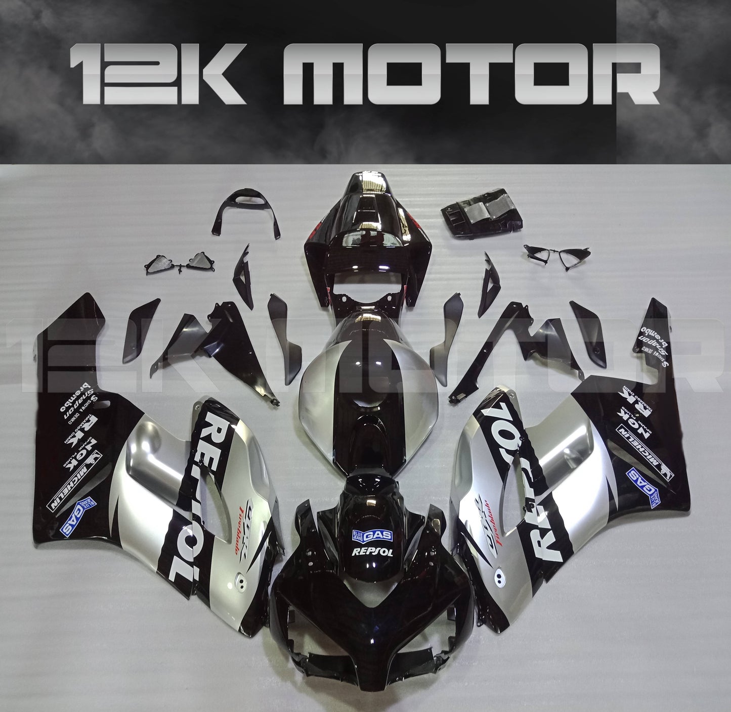 Silver Repsol Fairing Kit fit for HONDA CBR1000RR 2004 2005