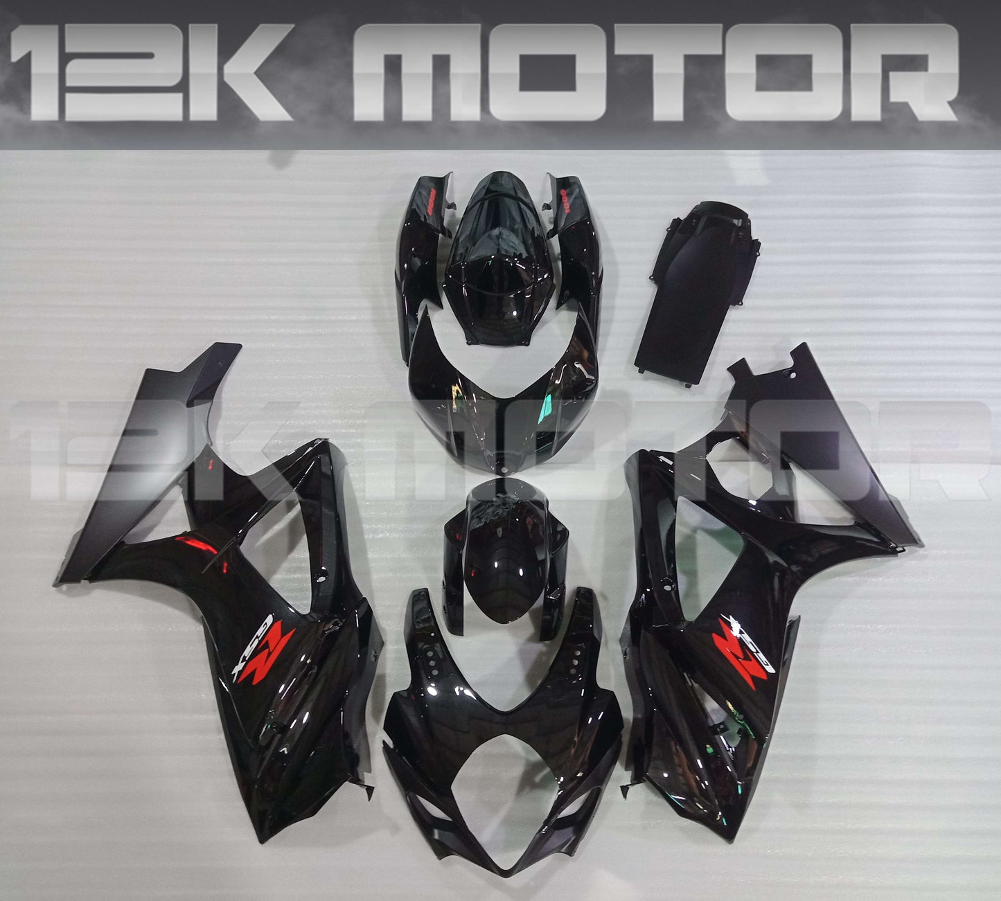 Gloss Black Fairing Kit for SUZUKI GSXR1000 2007 2008