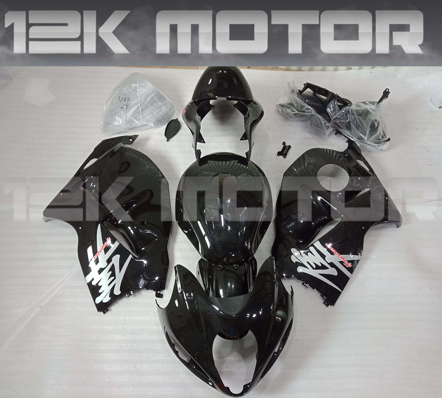 All Black Fairing Kit For SUZUKI Hayabusa GSX1300R 1999 to 2007