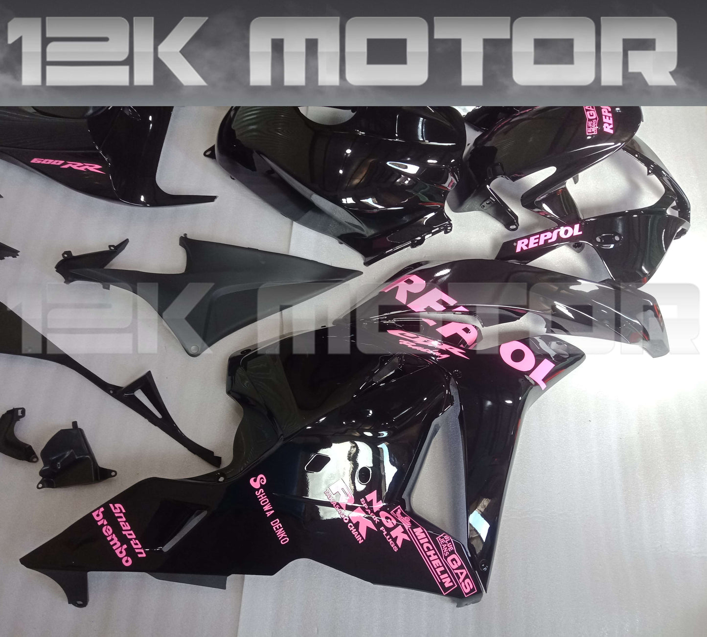 Pink Black Fairing fit HONDA CBR600RR 2009 2010 2011 2012