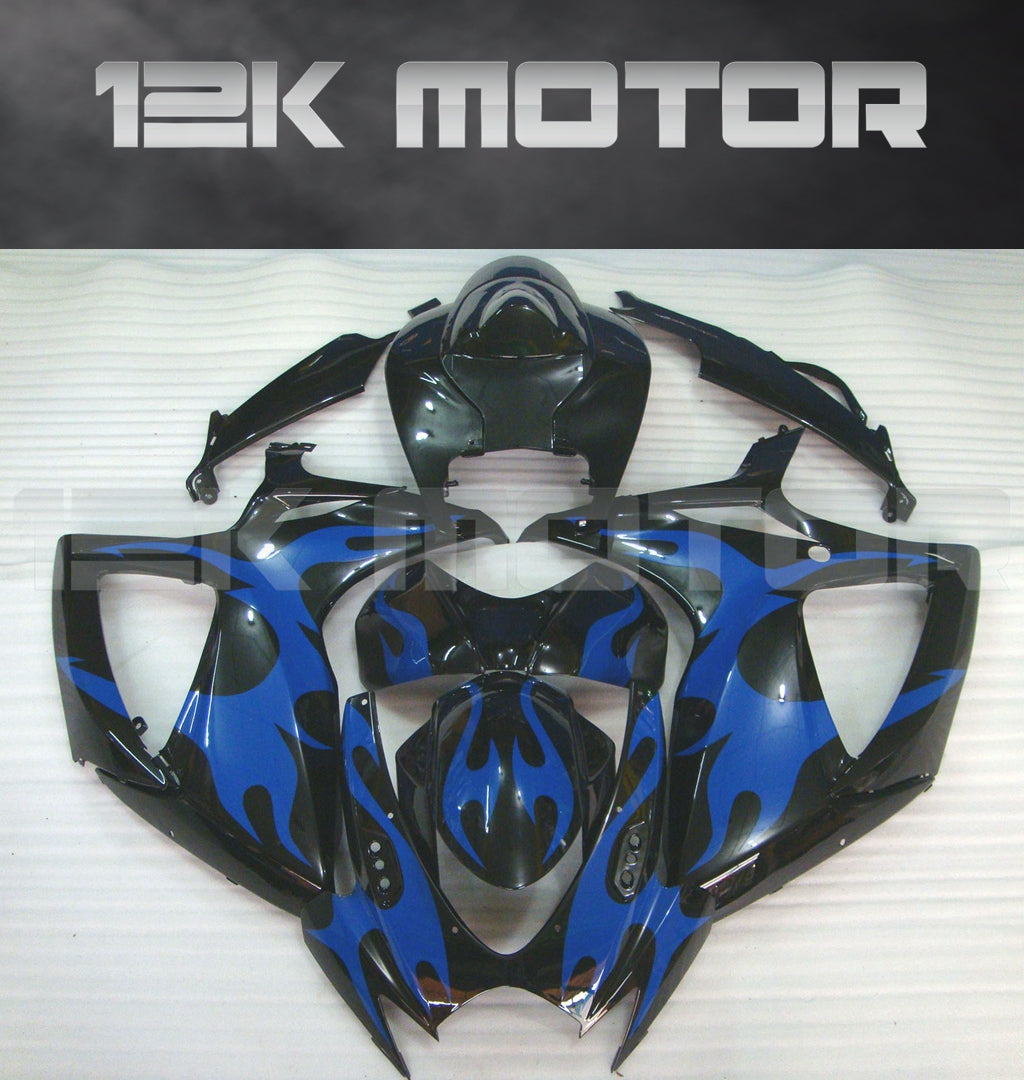 Blue Flame Fairing Fit For SUZUKI GSXR 600/750 2006 2007 Aftermarket Fairing Kit