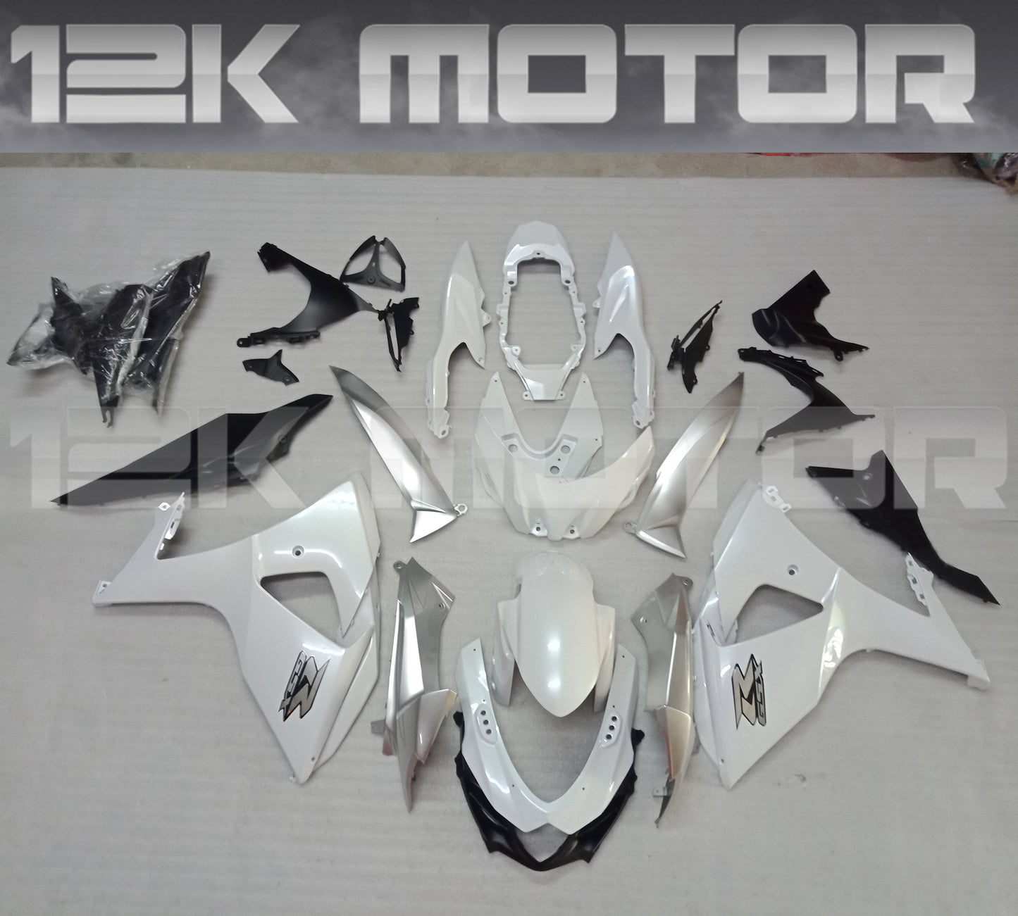 Factory Pearl White Design Fairing kit for SUZUKI GSX-R 1000 2009 - 2016