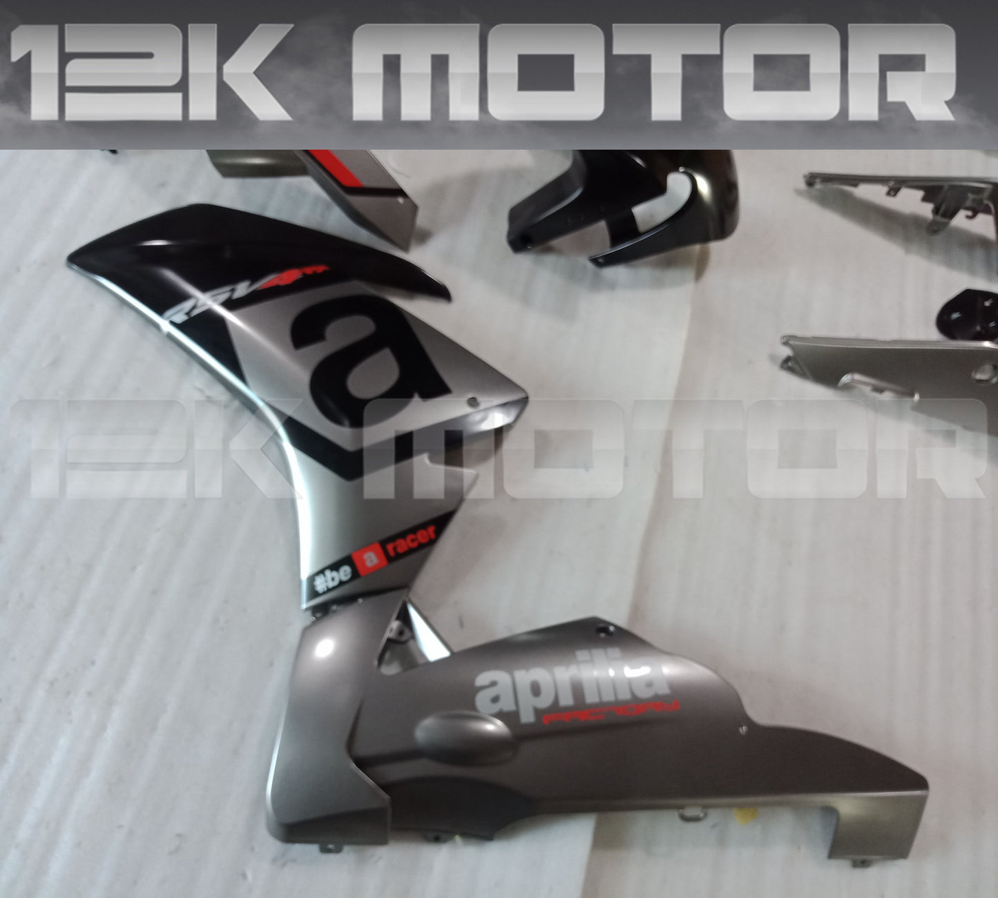 Silver Black Fairing Kit For Aprilia RSV4 2009 - 2019