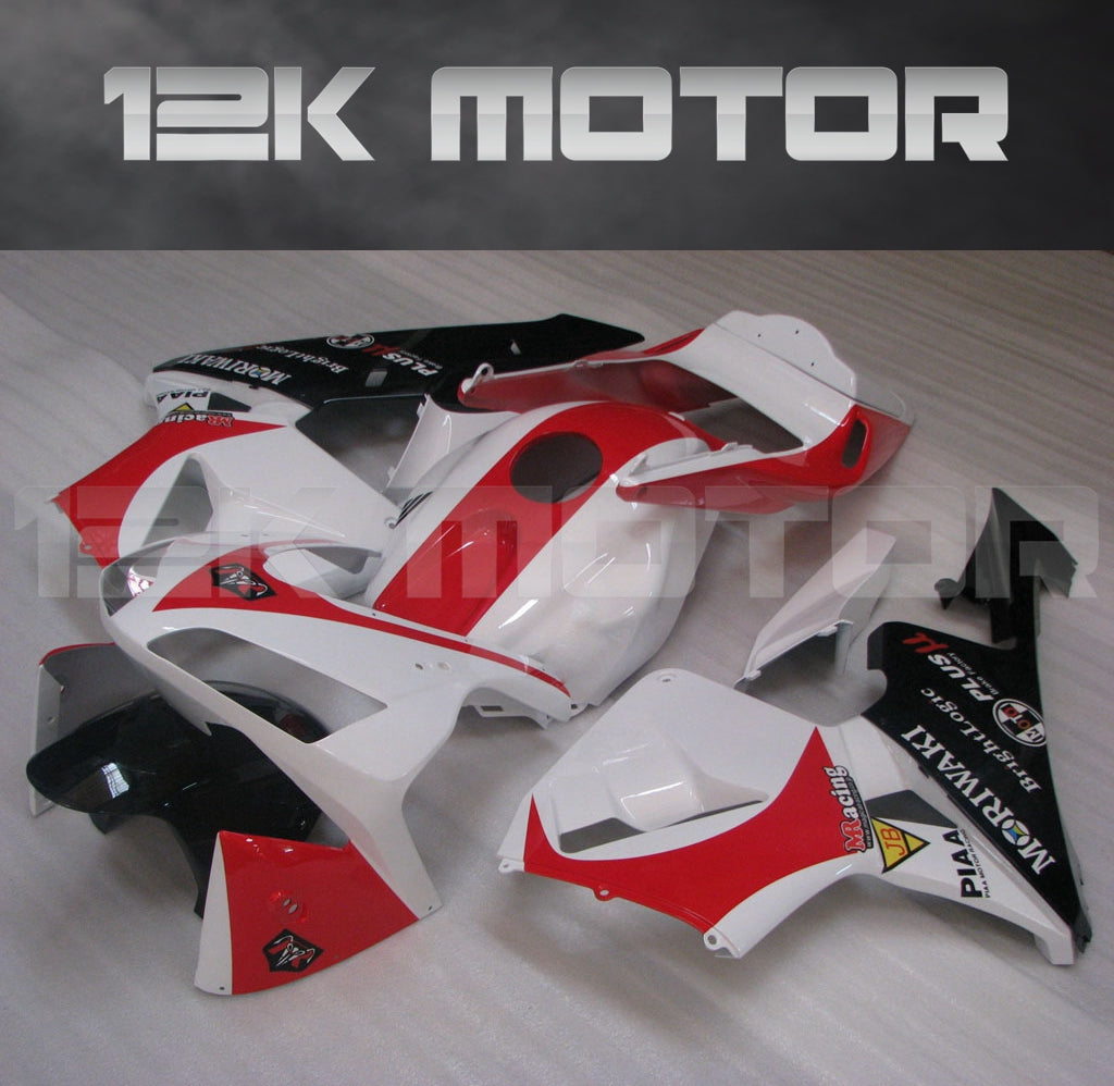 Fit for HONDA CBR600RR F5 2003 2004 White Red Fairing