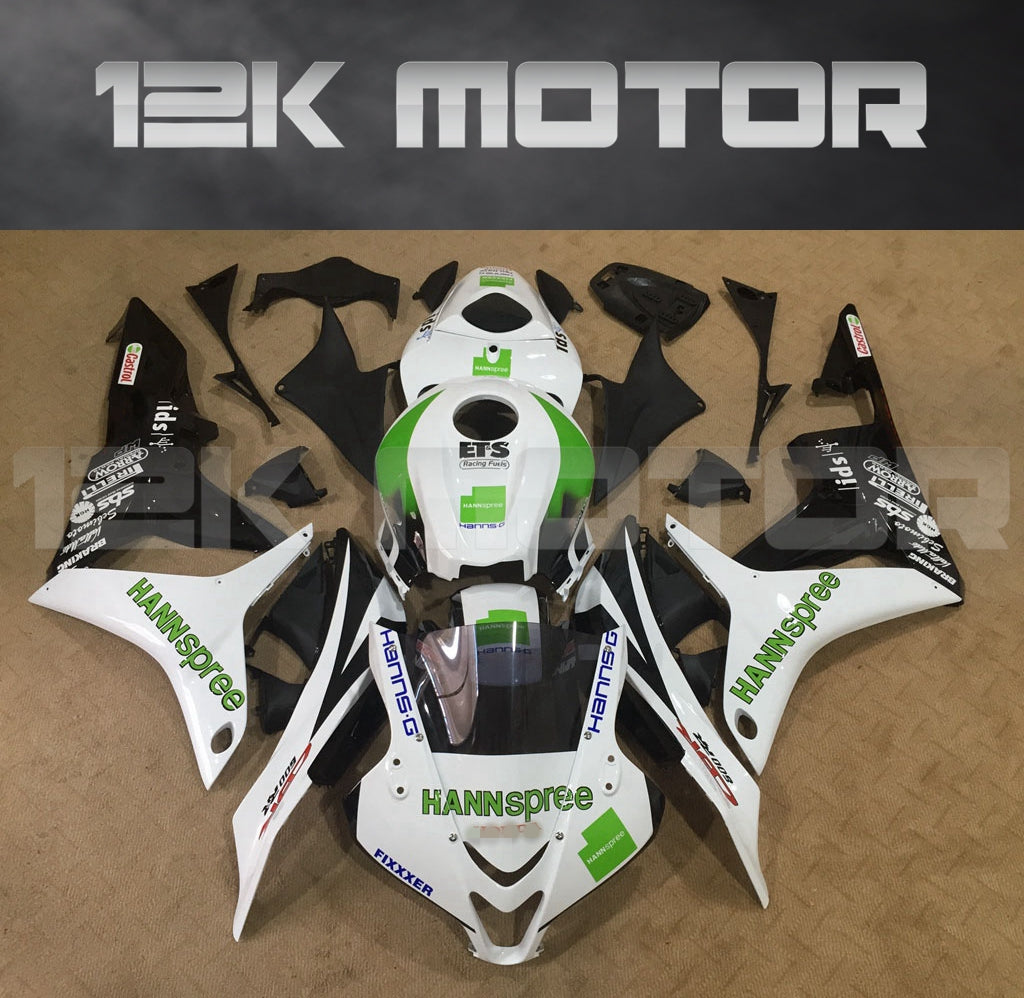 Black White Honda Fairings kit fit for CBR600RR Fairings 2007 2008