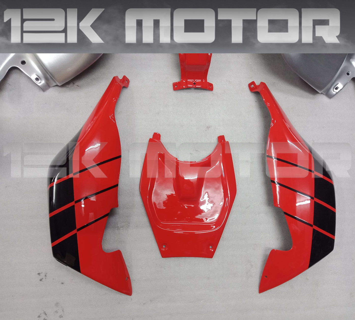 Red Black Silver Fairing Kit For BMW K1200S K1200 2005 2006 2007 2008