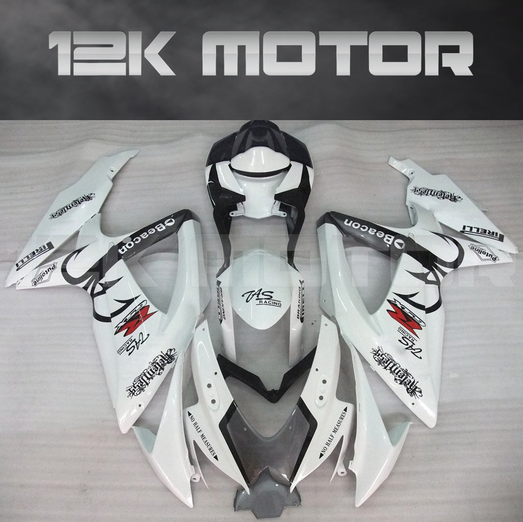 White Custom Fairing Fit for SUZUKI GSXR 600/750 2008-2010 Aftermarket Fairing Kit