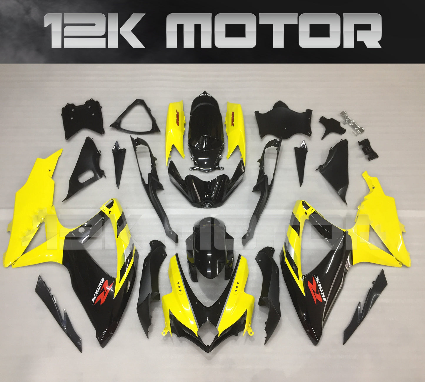 Yellow Black Color Fairing Kit For 2006 2007 SUZUKI GSXR 600 GSXR750
