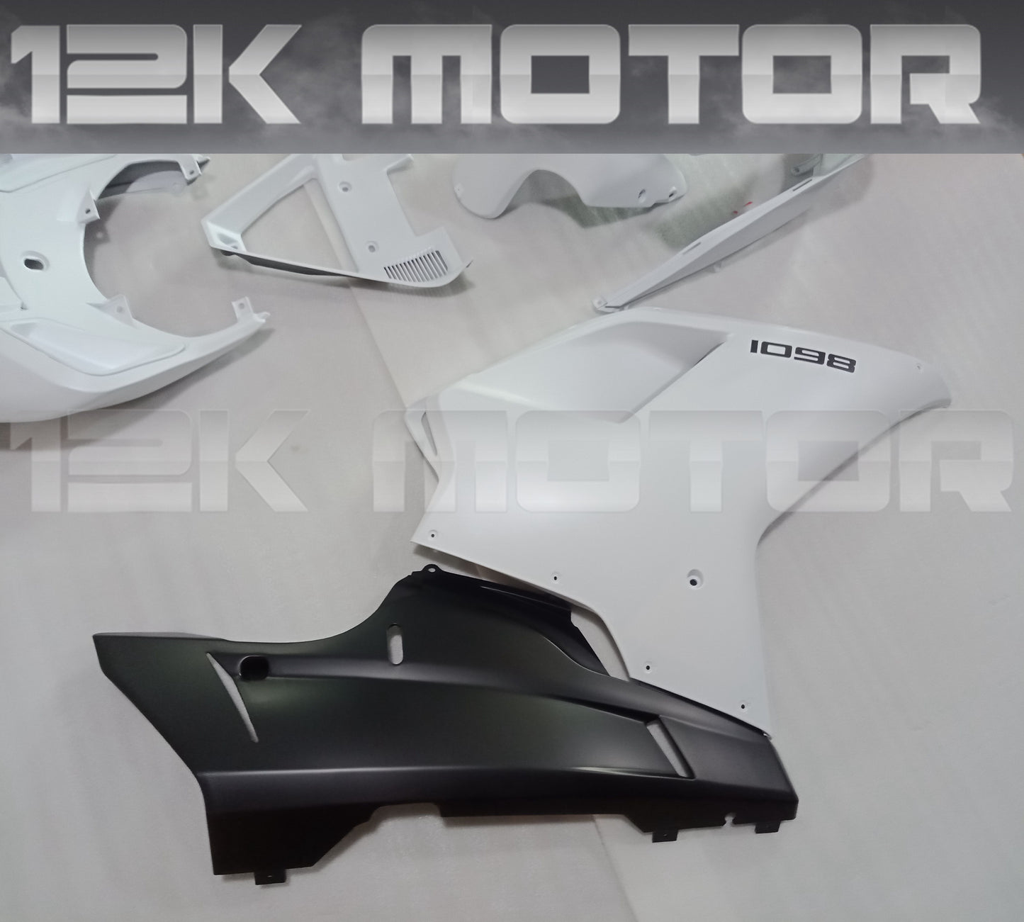 Pearl White Fairing Kit For Ducati 848 1098 1198