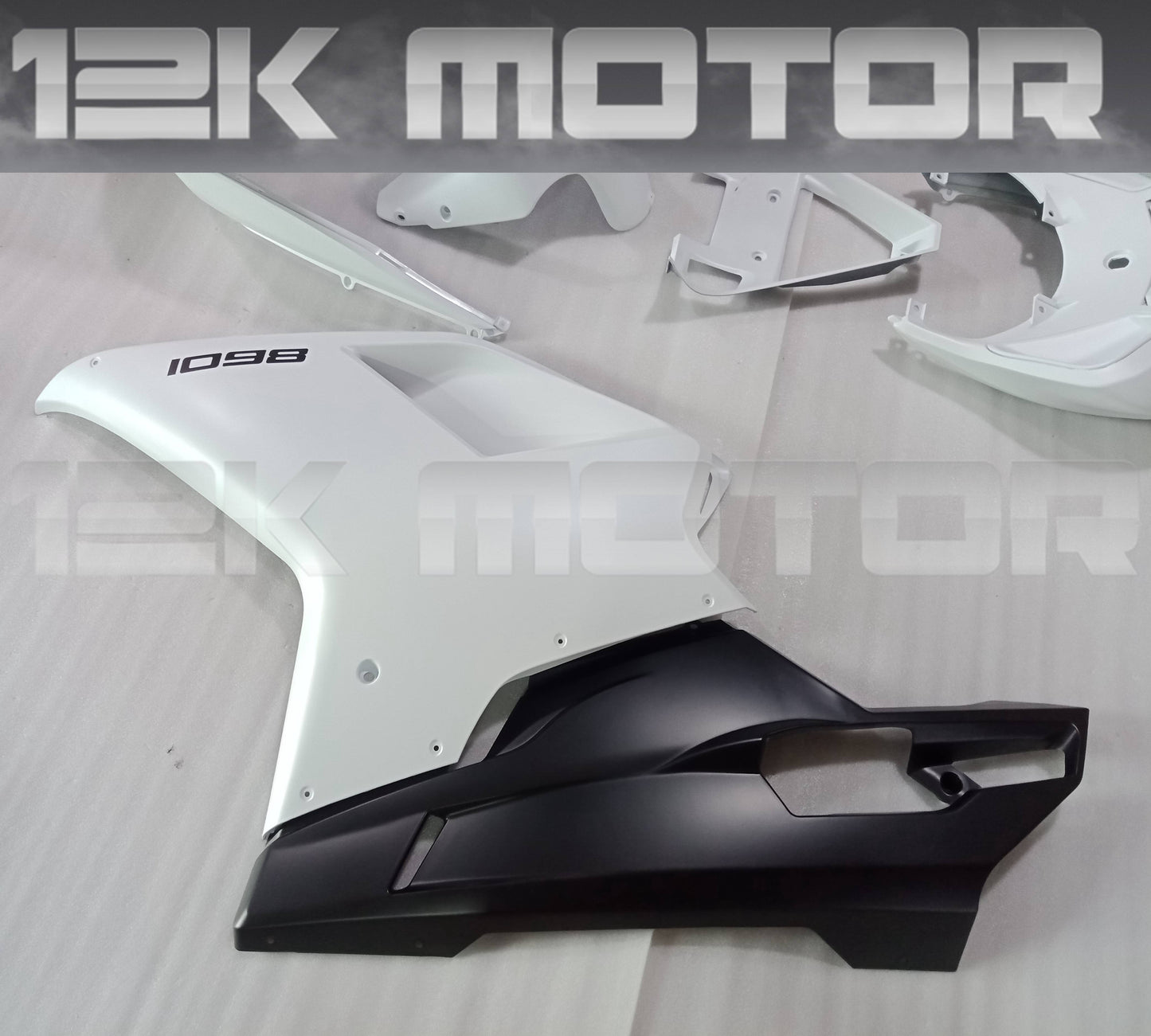 Pearl White Fairing Kit For Ducati 848 1098 1198