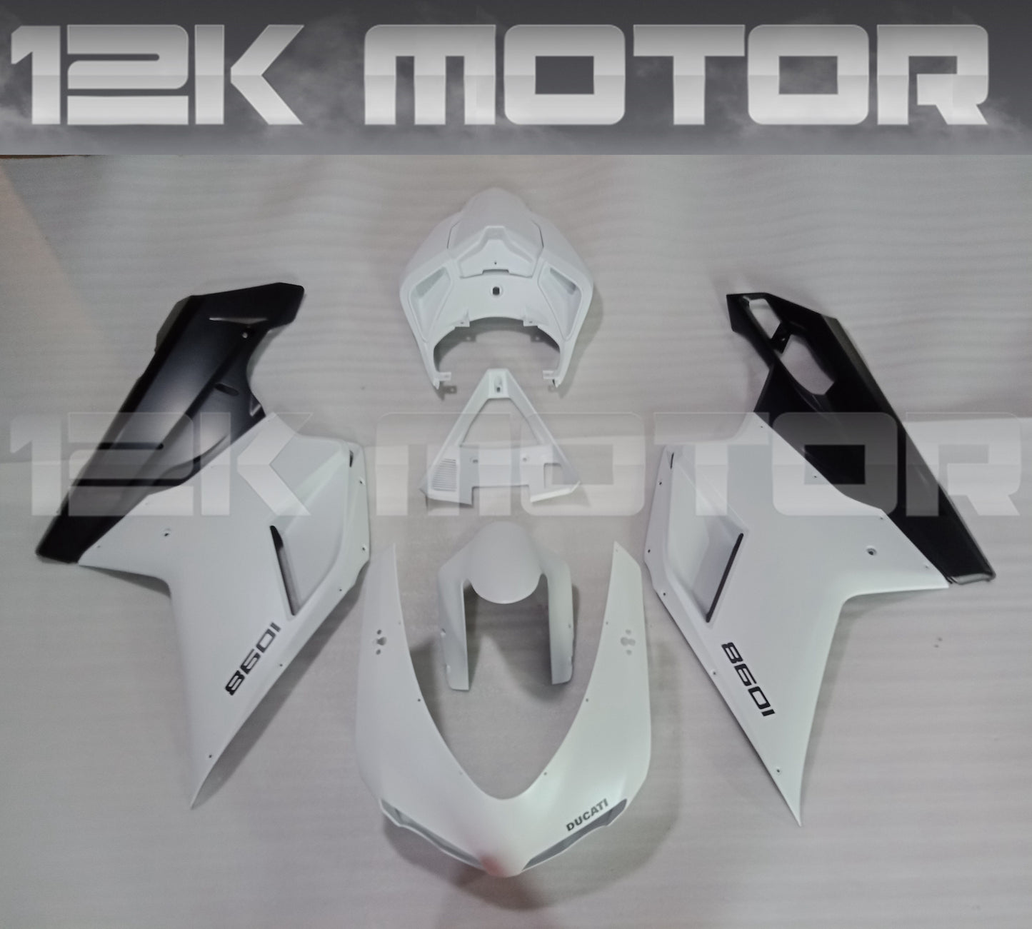 Pearl White Fairing Kit For Ducati 848 1098 1198