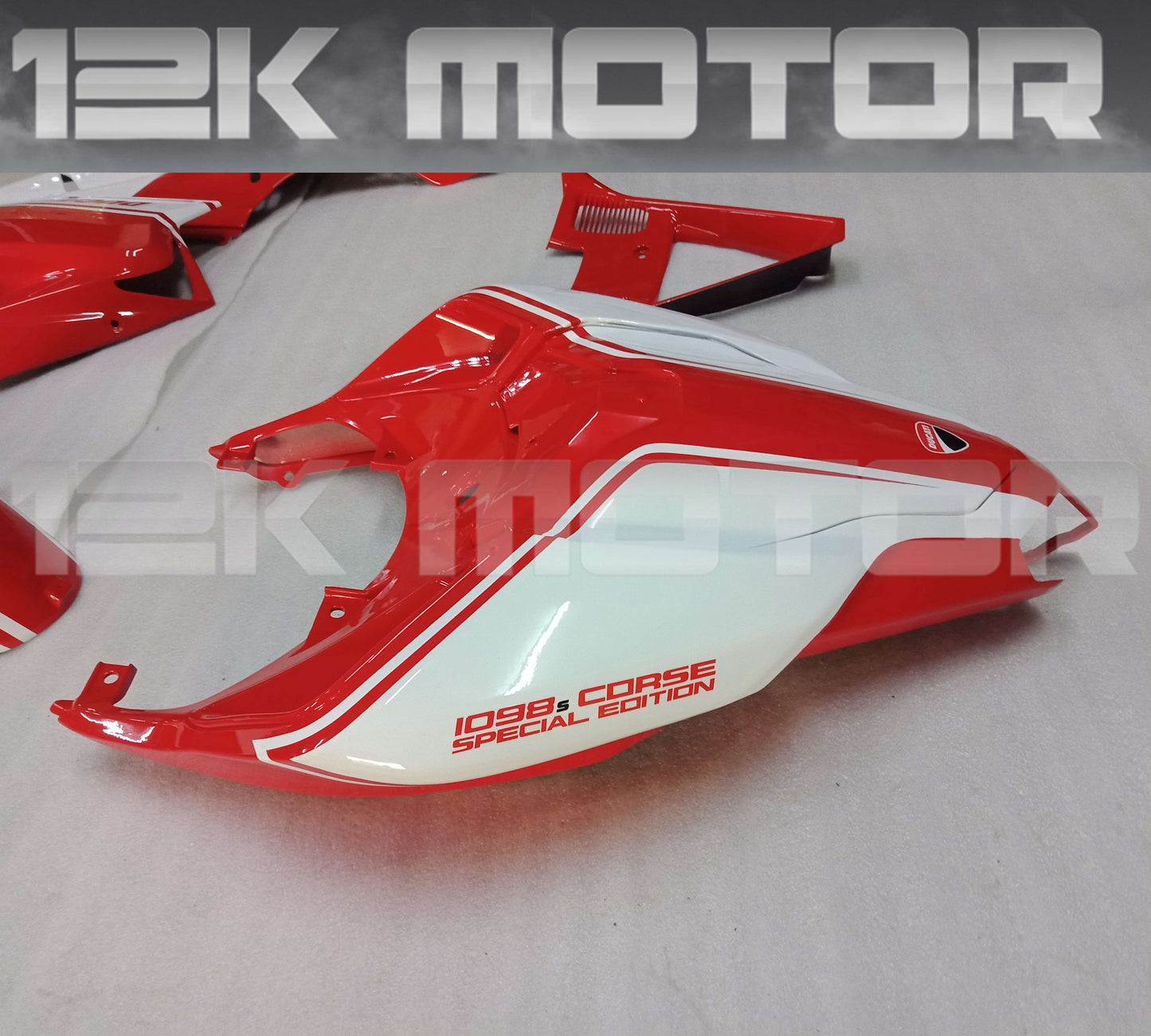 White Red Design Fairing Kit For Ducati 848 1098 1198