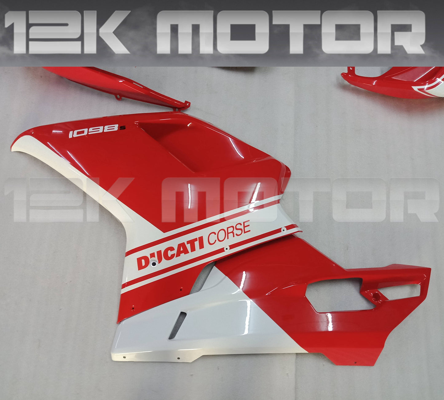 White Red Design Fairing Kit For Ducati 848 1098 1198