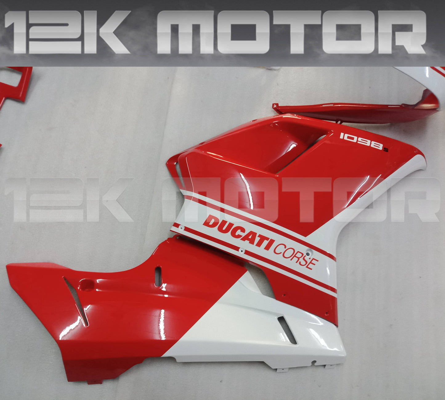 White Red Design Fairing Kit For Ducati 848 1098 1198
