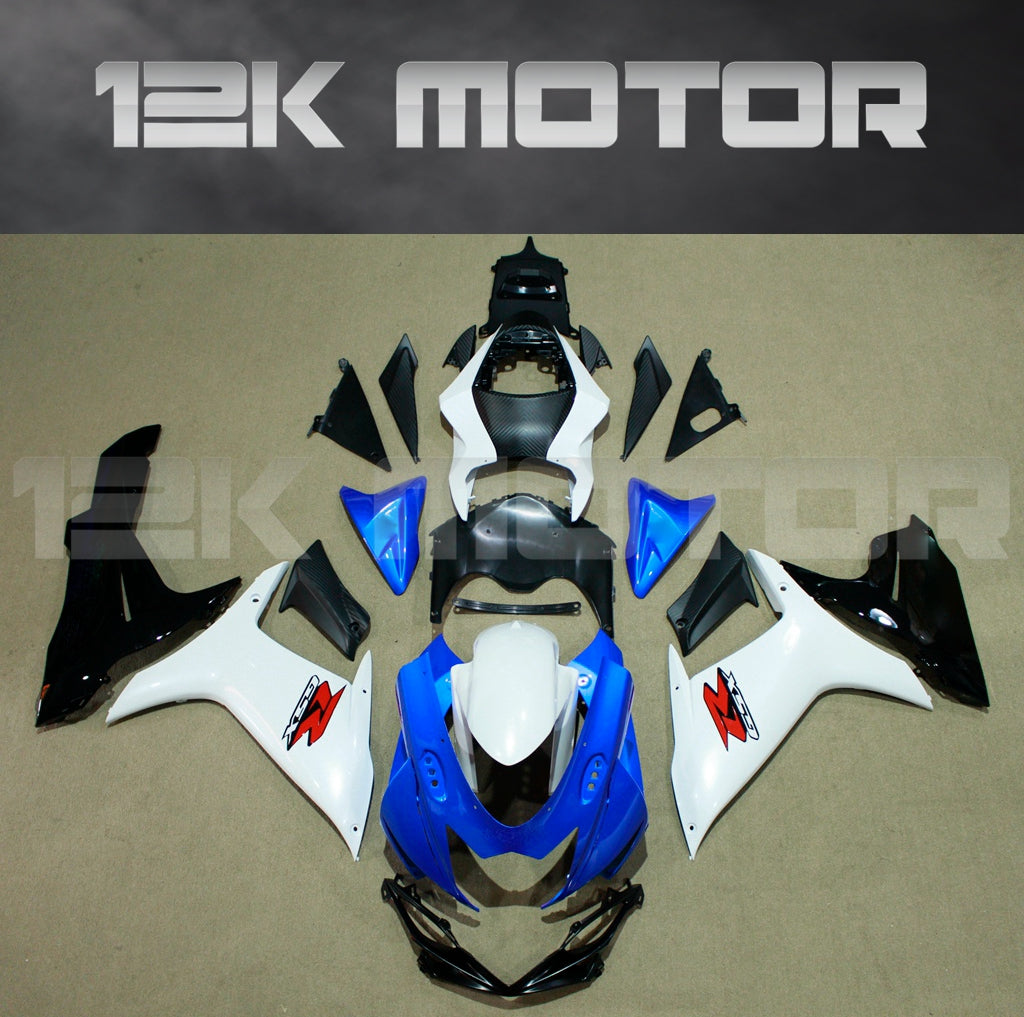 Blue White Fairing Kit for 2011 to 2023 SUZUKI GSXR 600 GSX-R750