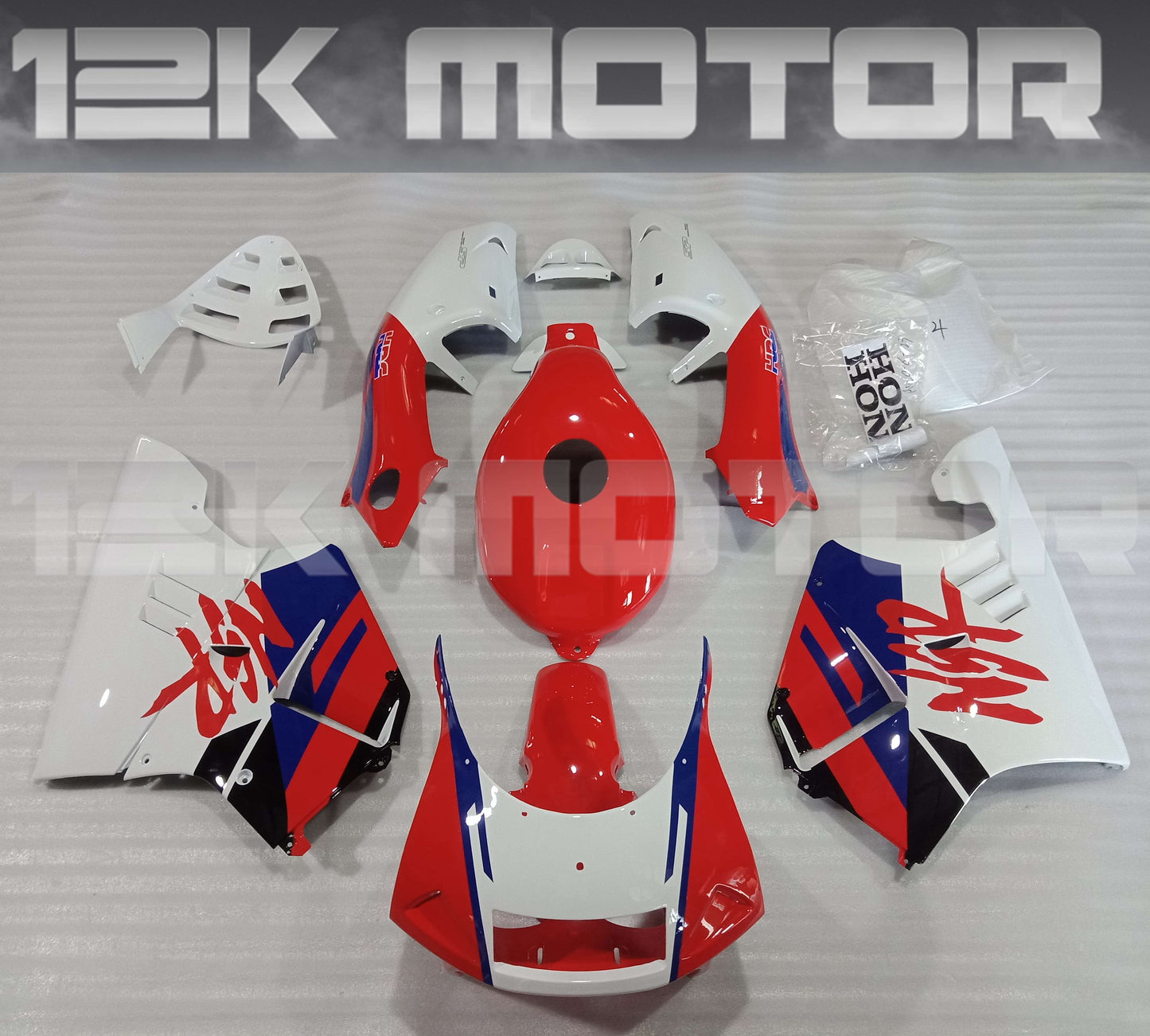Fairing Kit For HONDA NSR250 PGM4 1994 1995 1996 Red and White Fairing Kit