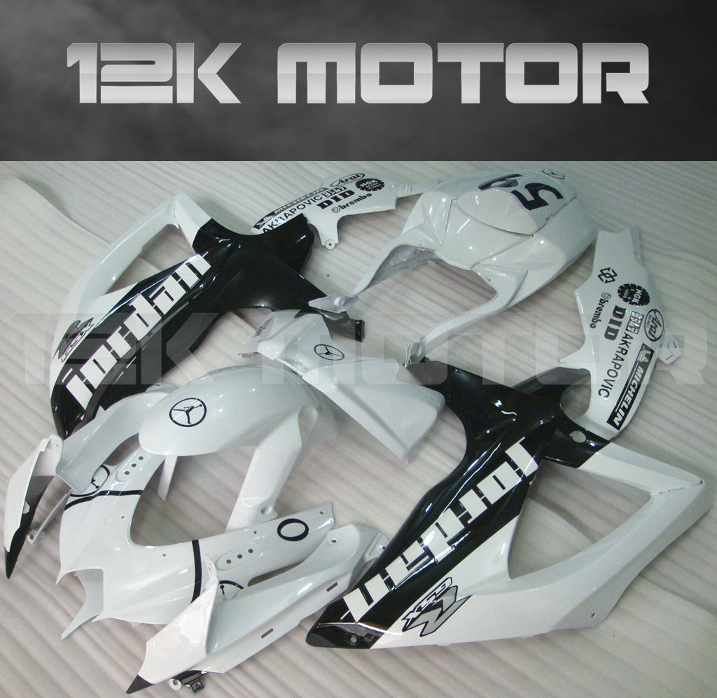 White Jordan Fairing Fit for SUZUKI GSXR 600/750 2008-2010 Aftermarket Fairing Kit