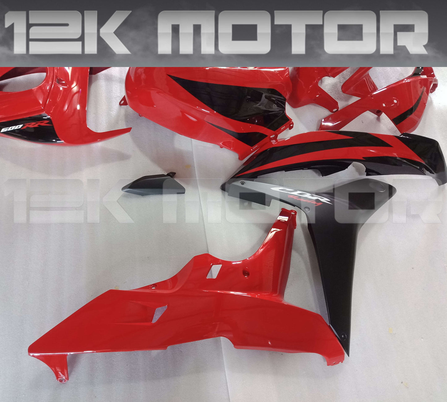 Black and Red Honda Fairings Fit CBR600RR Fairings 2007 2008
