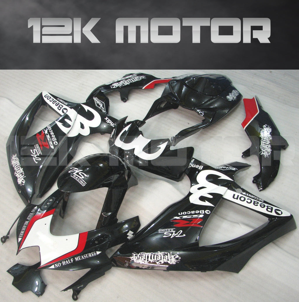 Black Yoshimura Fairing Fit for SUZUKI GSXR 600/750 2008-2010 Aftermarket Fairing Kit