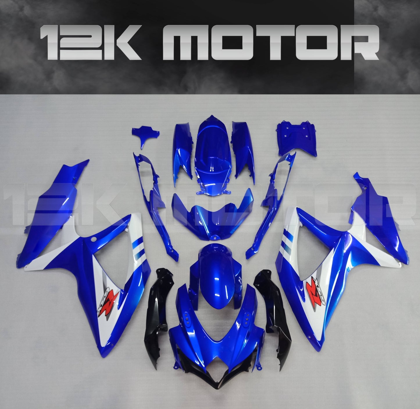 Black White Scheme Fairing Kit for SUZUKI 2008 2009 2010 GSXR600 GSXR 750