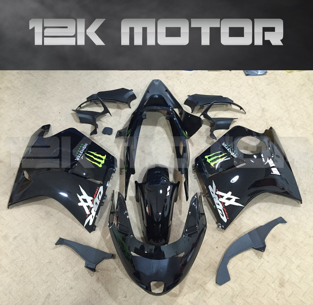 HONDA CBR1100XX Blackbird All Black Fairing 1996 1997 1998 - 2007