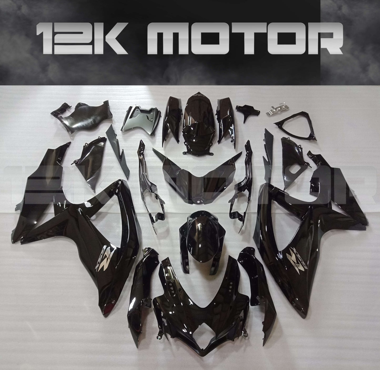 Black Chrome Sticker Fairing Kit for SUZUKI 2008 2009 2010 GSXR600 GSXR 750