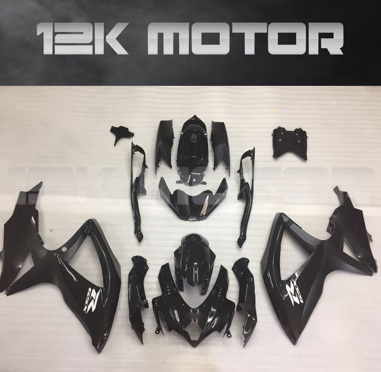 Matt Black White Stickers Fairing Fit for SUZUKI GSXR 600/750 2008-2010 Aftermarket Fairing Kit