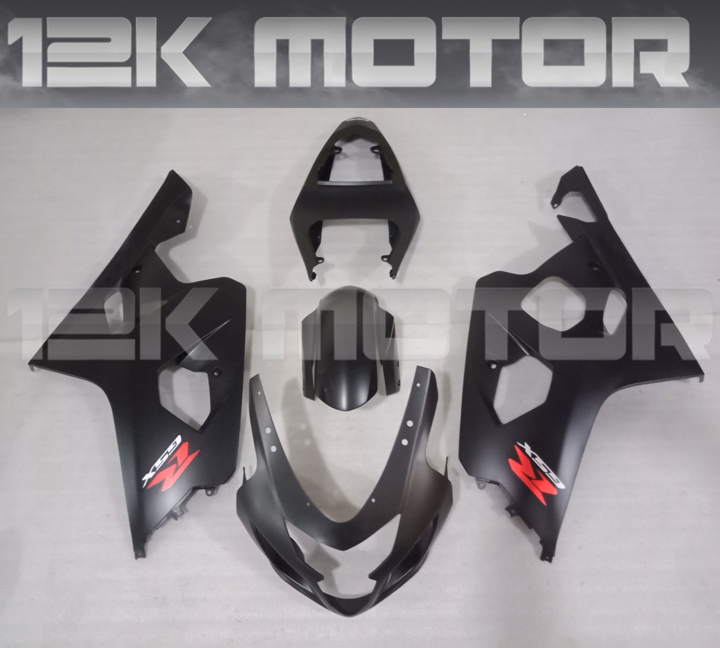Matt Black Fairing Kit For SUZUKI GSXR 600/750 2004 2005