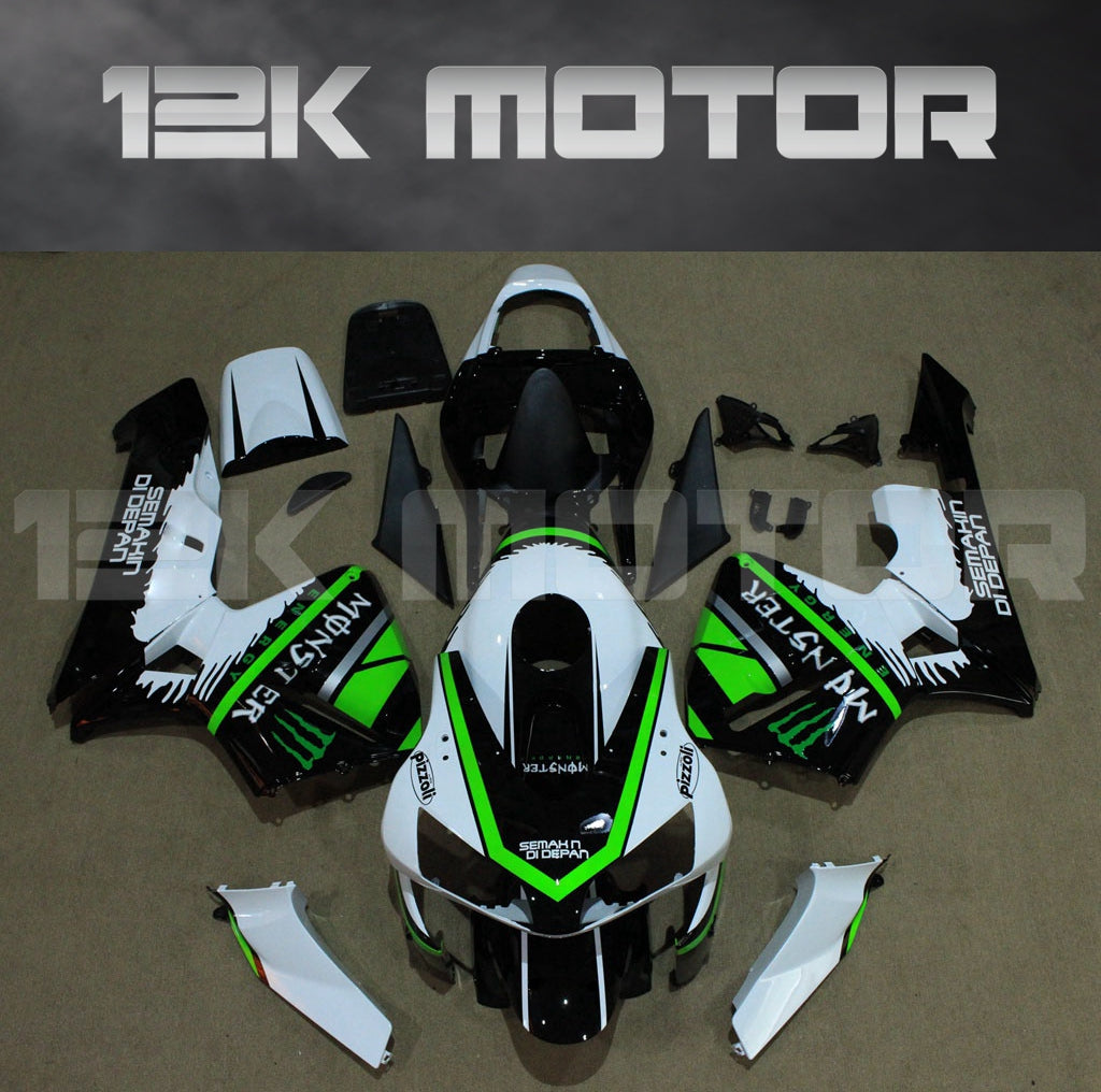 White Black Green Fairing Kit Set Fit for HONDA CBR600RR F5 2003 2004 Aftermarket Fairing Kit