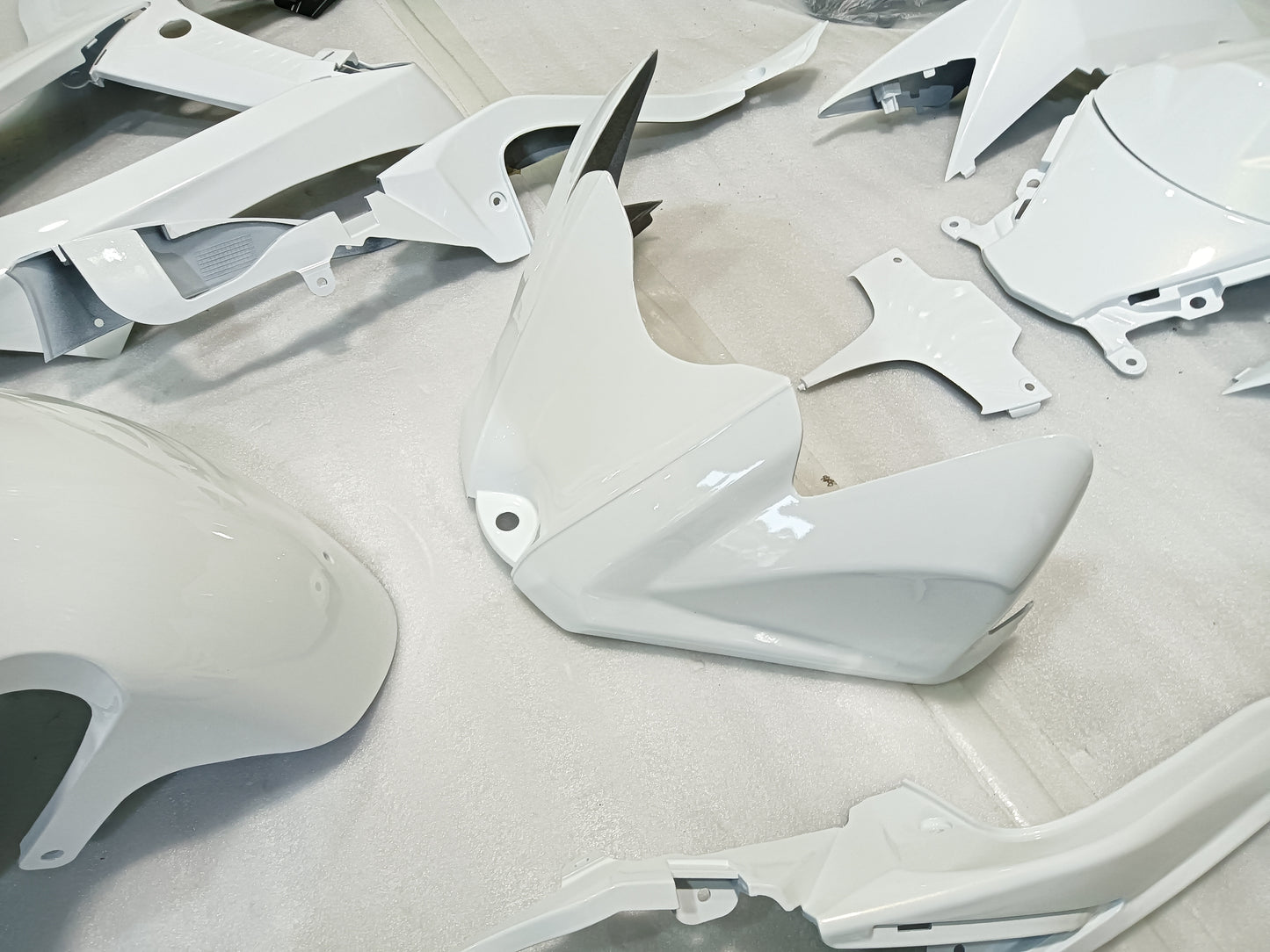 ---AU STOCKING---Fit Suzuki GSX-R 600 GSX-R 750 2008 2009 2010 Pearl White Fairing Kit