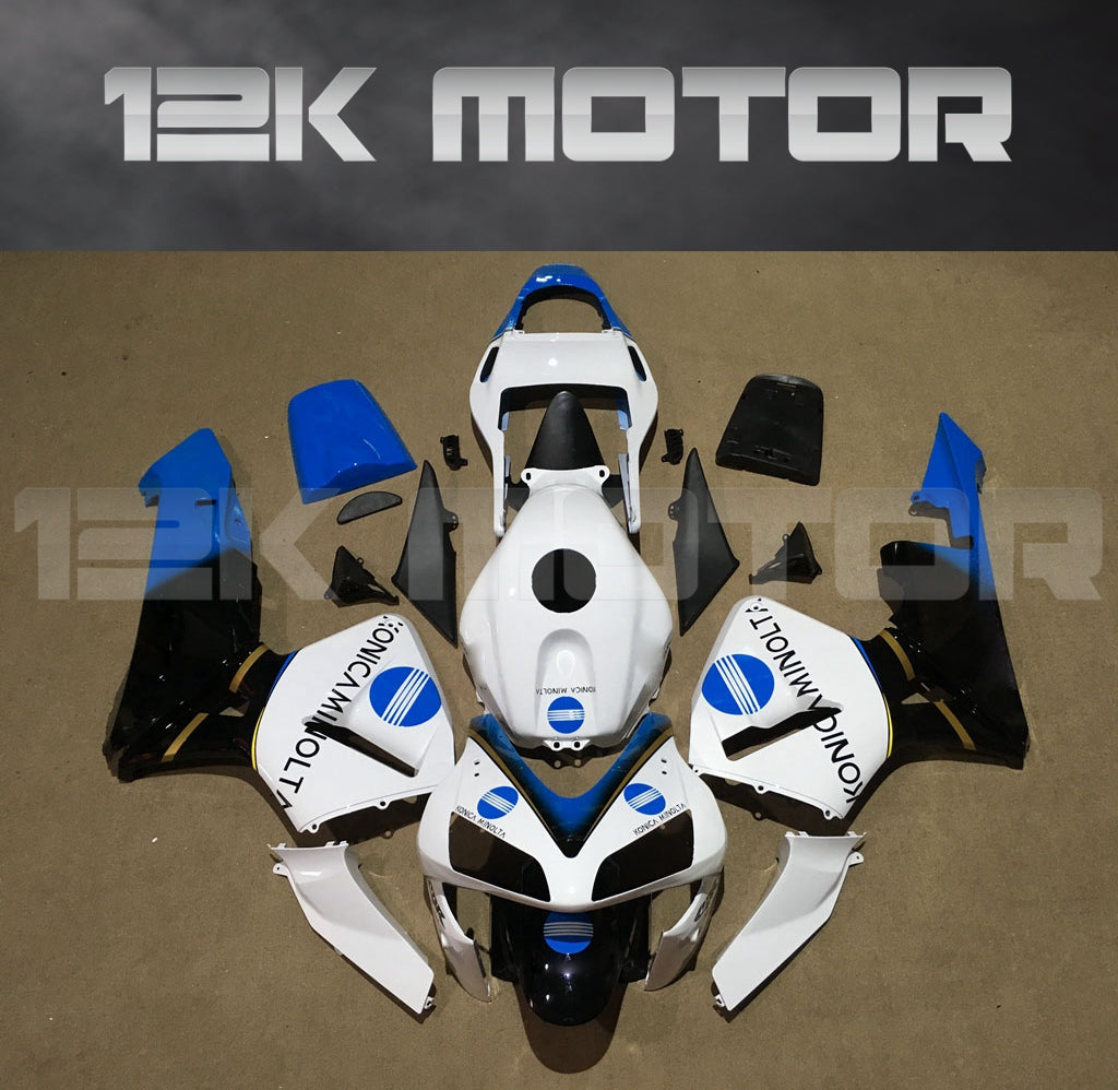 White Blue Fairing Fit for HONDA CBR600RR F5 2003 2004 Aftermarket Fairing Kit