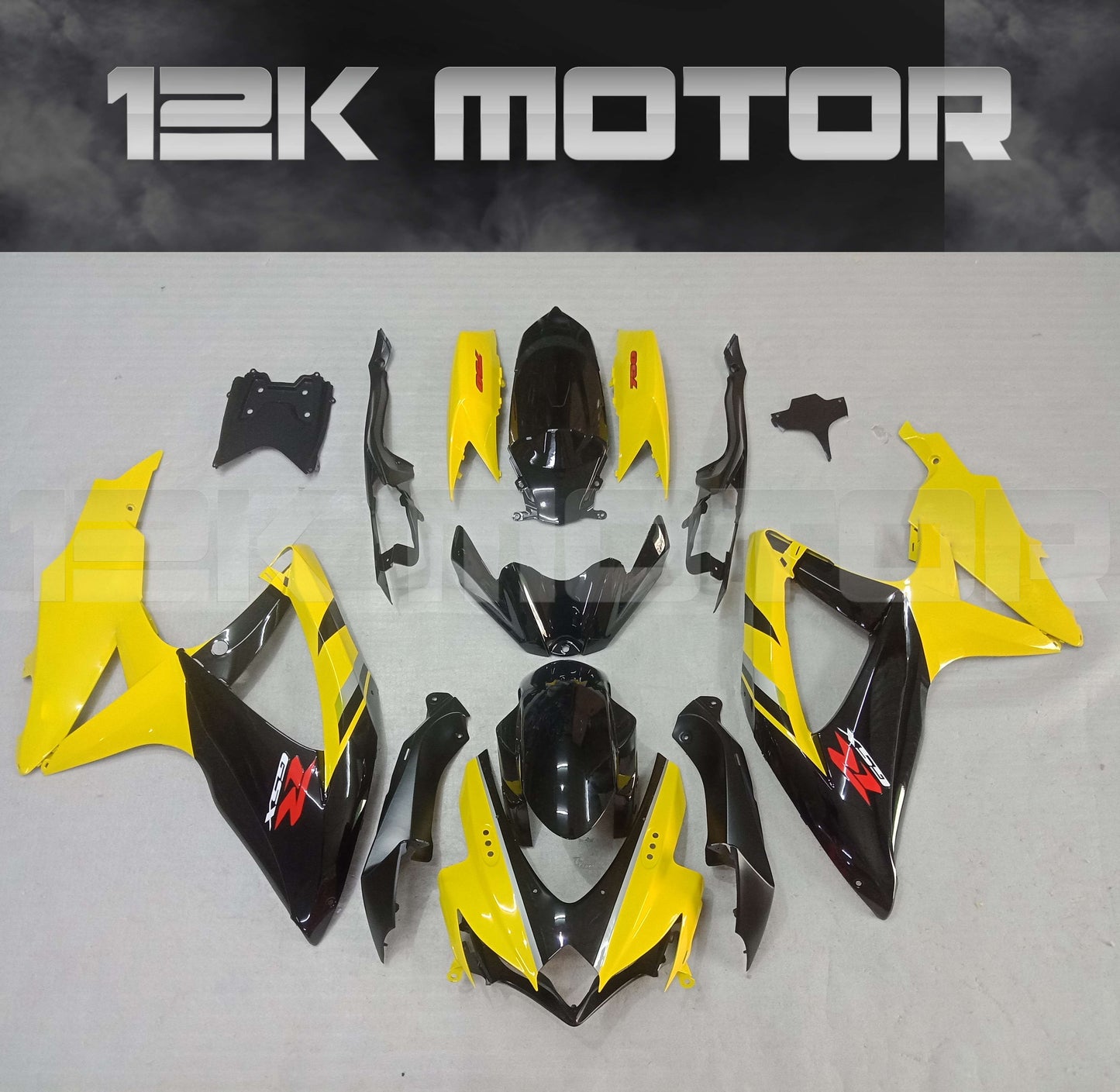 Yellow Black K8 Fairing Fit for SUZUKI GSXR 600/750 2008-2010 Aftermarket Fairing Kit