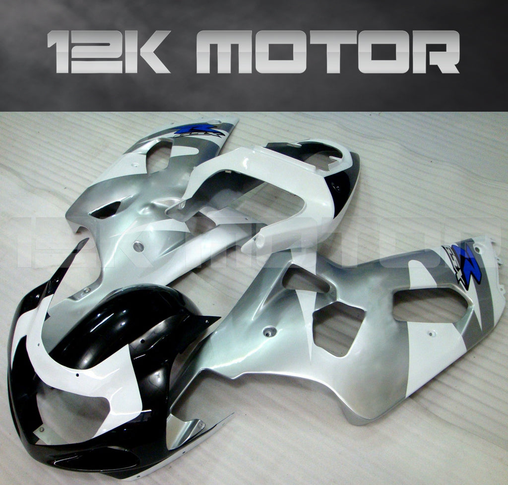 White and Silver Fairing Fit For SUZUKI GSXR 600/750 2000-2003 Aftermarket Fairing Kit