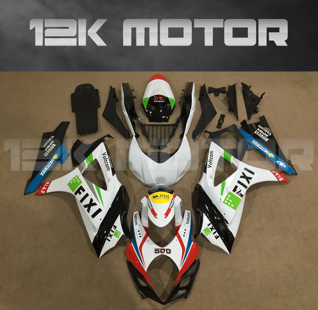 White and Red Design Fairing Fit for SUZUKI GSXR 1000 2007 2008 Aftermarket Fairing Kit
