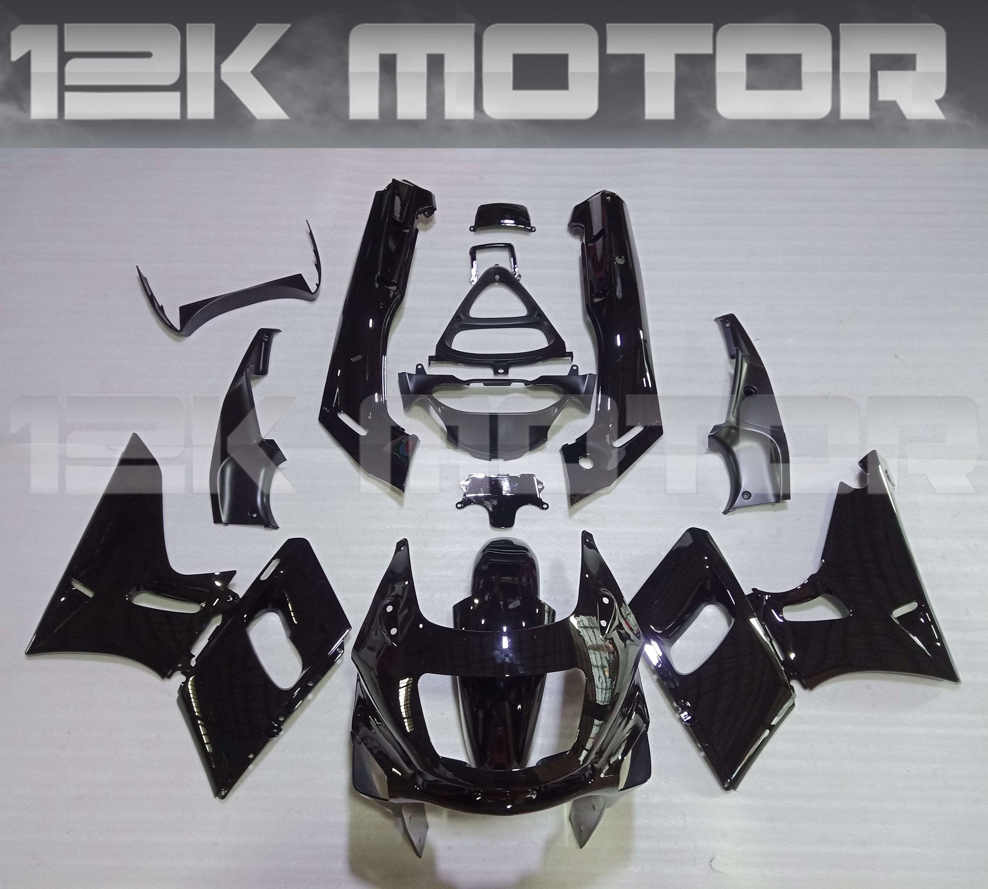 ALL Black Fairing Kit For KAWASAKI ZZR400 ZZR600