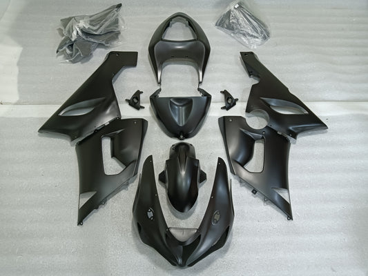 ---AUSTOCKING---Fit Kawasaki ZX-6R 2005 2006 Matt Black Fairing Kit