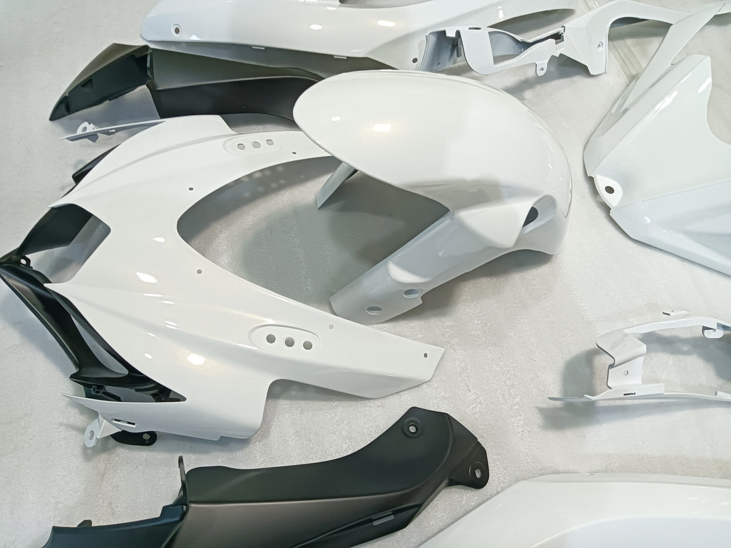 ---AU STOCKING---Fit Suzuki GSX-R 600 GSX-R 750 2008 2009 2010 Pearl White Fairing Kit