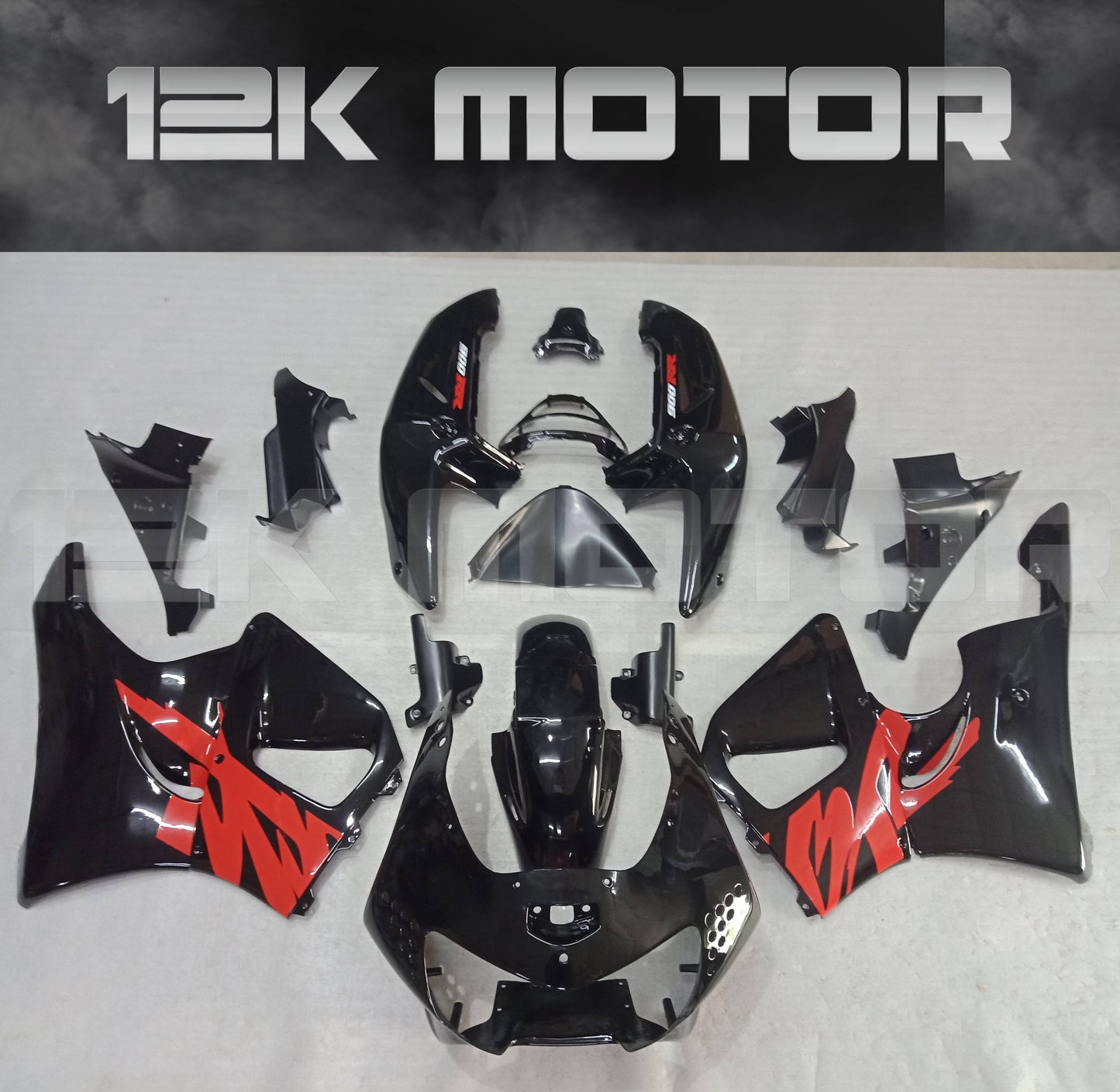Black and Red Fairing Kit Fit HONDA CBR900RR 1998 1999