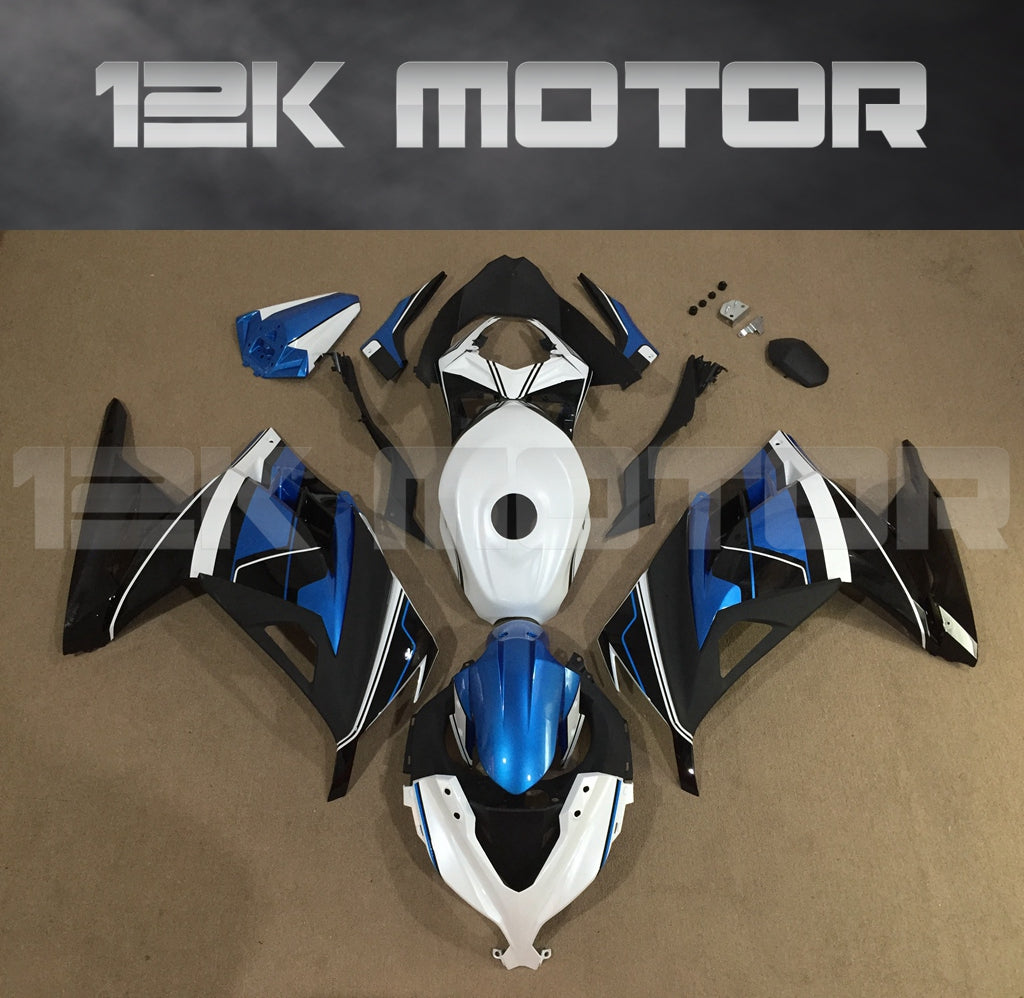Blue Black White Fairing Kit For Kawasaki Ninja 300 Fairings 2013 2014 2015 2016 2017 Aftermarket
