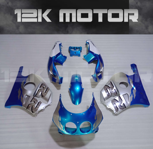 Blue Chrome Fairing Kit for HONDA CBR250 MC22 MC 22 1990-1999