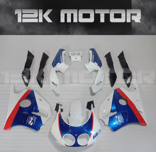 Blue and White Fairing Kit for HONDA CBR250 MC22 MC 22 1990-1999