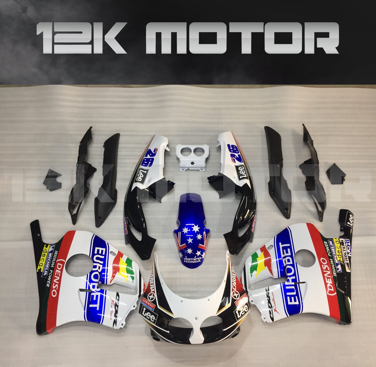 EUROBET Fairing Kit for HONDA CBR250 MC22 MC 22 1990-1999