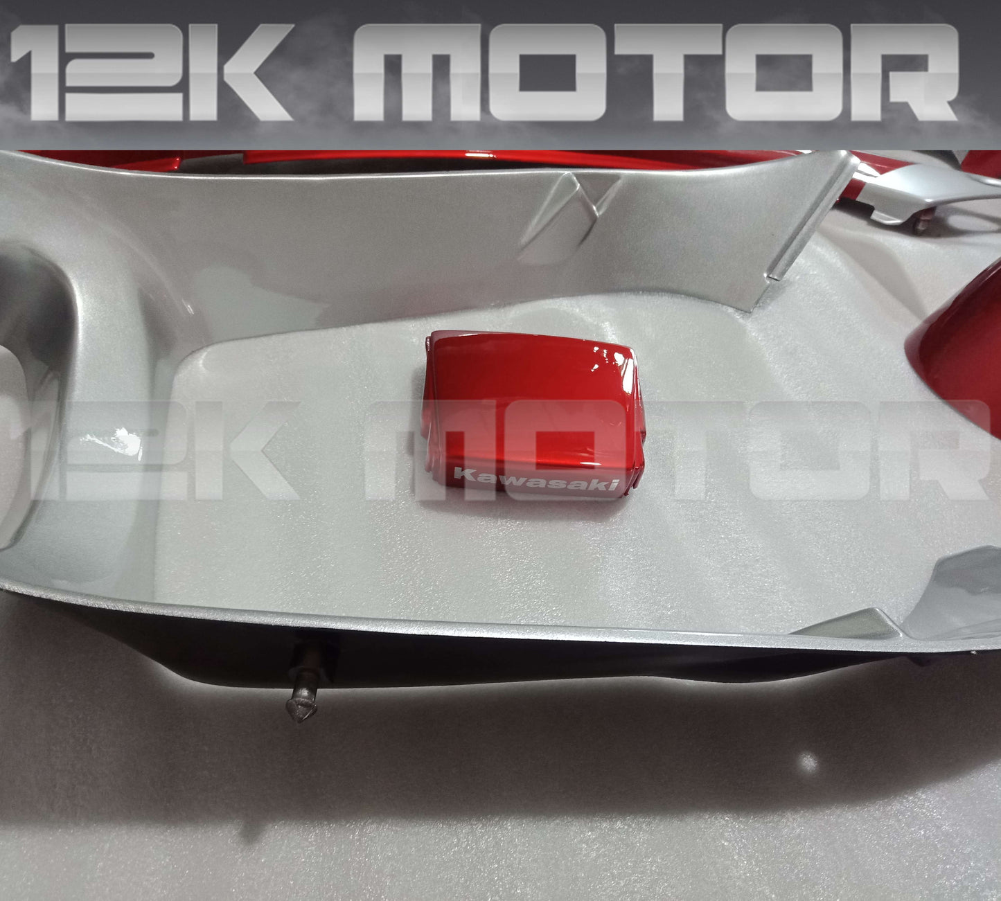 Fit For KAWASAKI ZZR250 Red Silver Fairing Kit