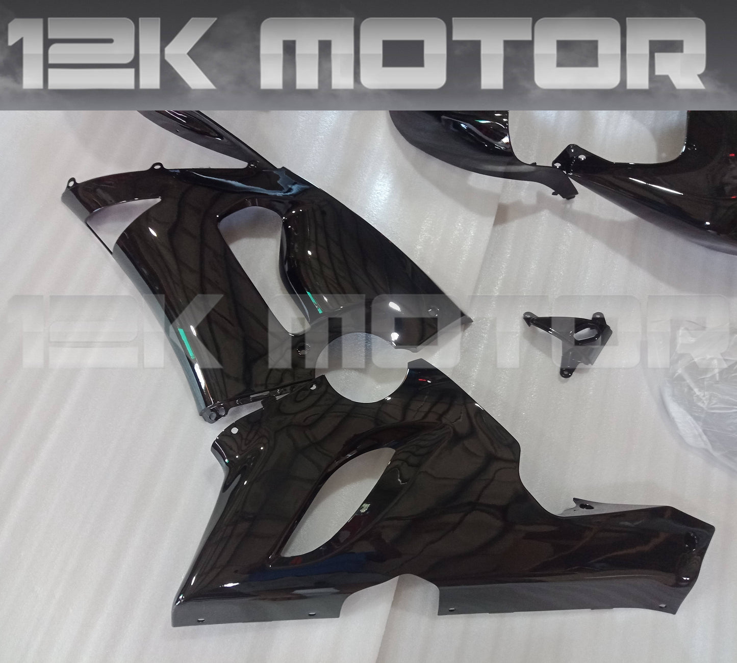For KAWASAKI ZX6R Black Fairing Kit 2005 2006