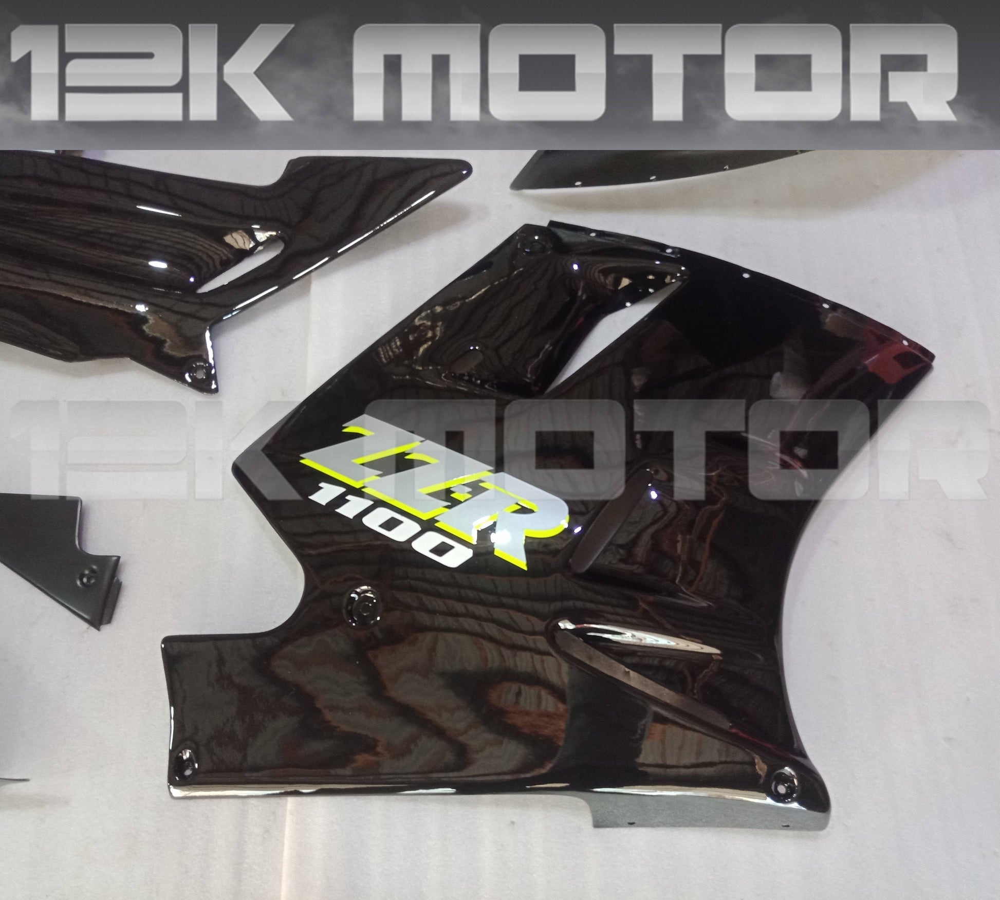 Gloss Black Fairing Kit For KAWASAKI ZZR250 1990 to 2007