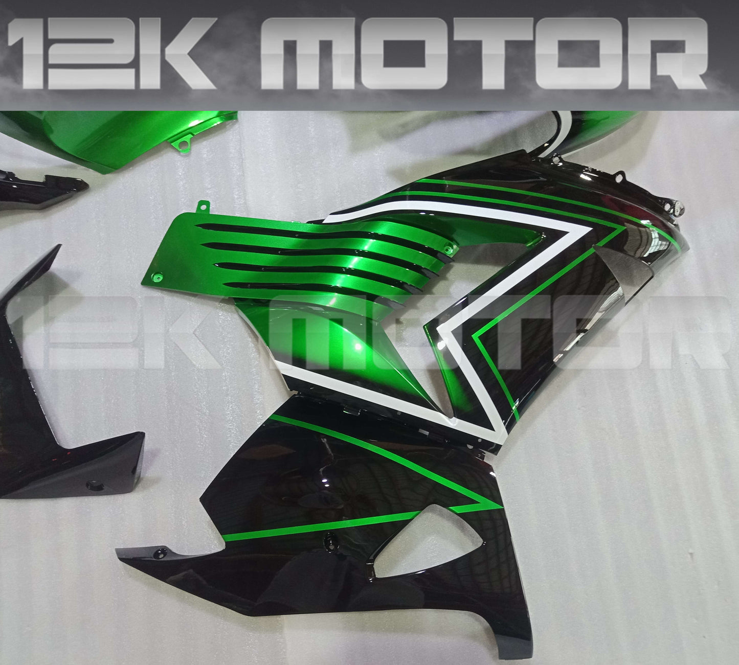 Green Black Fairing Kit For KAWASAKI ZX-14R 2006 -2011