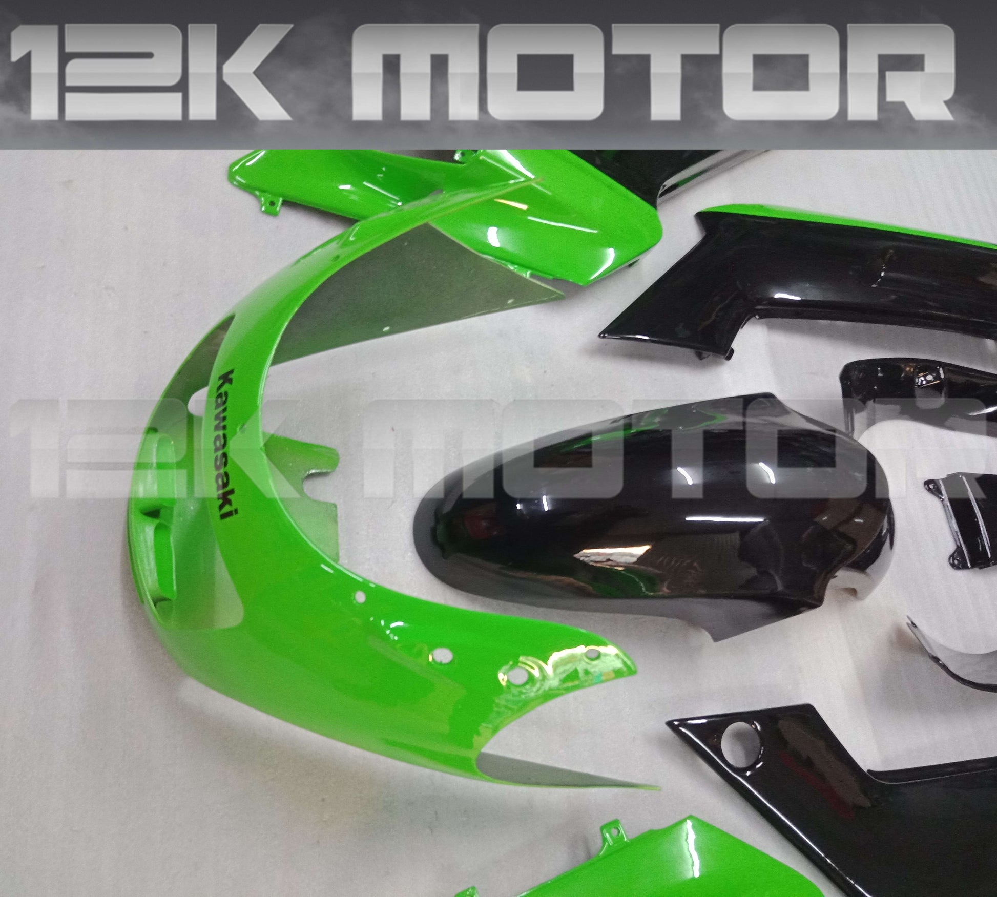 Green Black Fairing Kit For KAWASAKI ZZR250 1990 to 2007