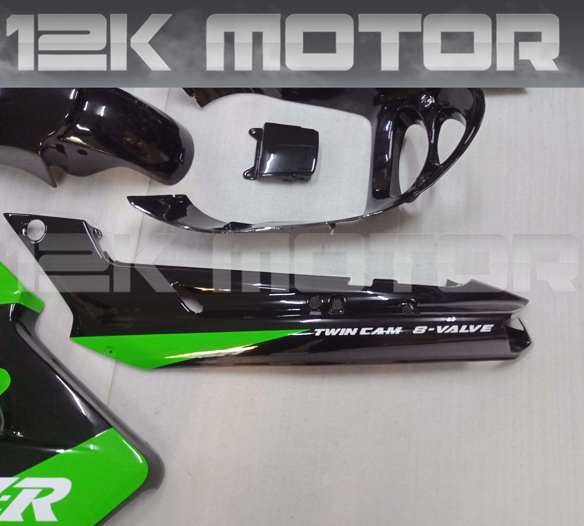 Green Black Fairing Kit For KAWASAKI ZZR250 1990 to 2007
