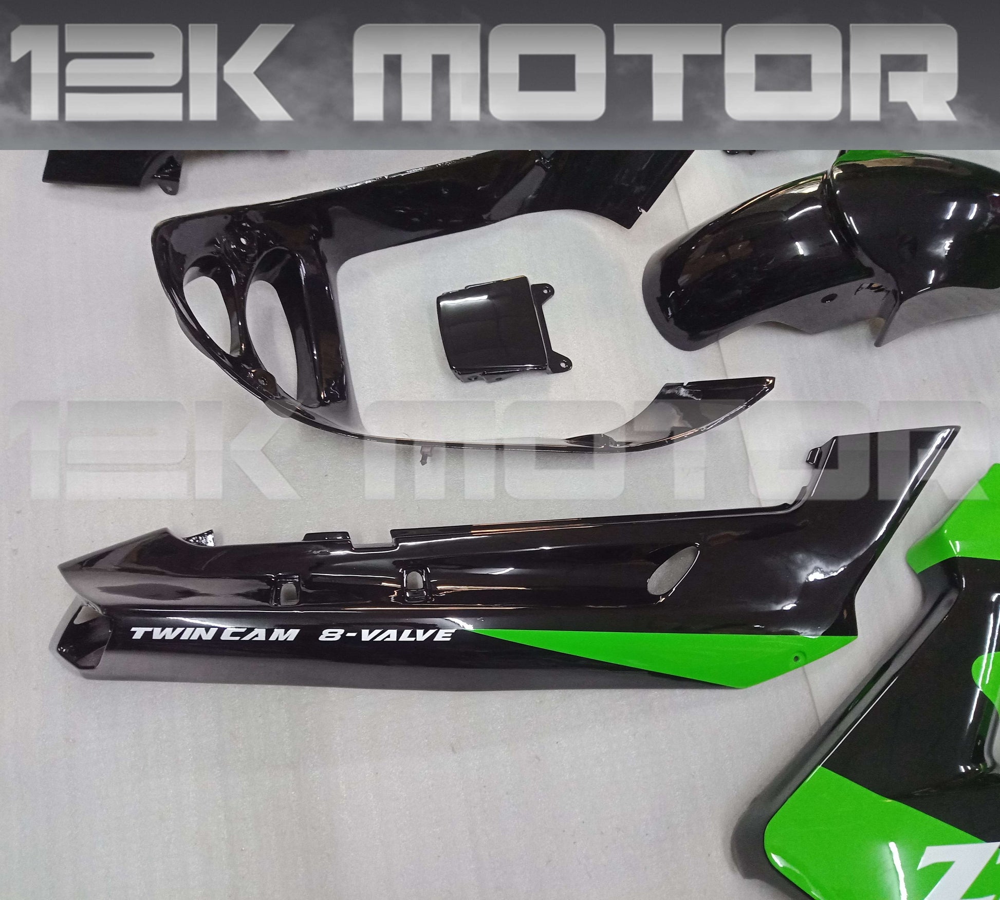 Green Black Fairing Kit For KAWASAKI ZZR250 1990 to 2007