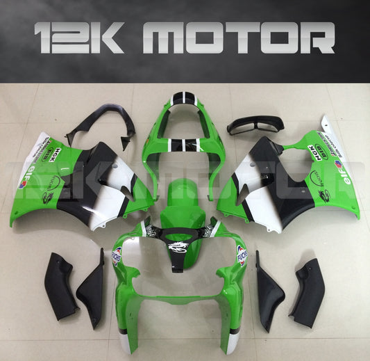 Green Black Fairing kit for KAWASAKI ZX6R 2000 2001 2002
